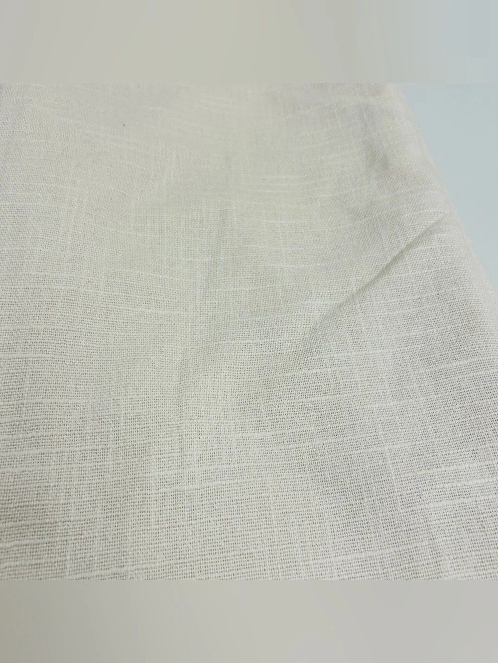 QUINCE Set Of 2 48x96 Cotton Slub Room Darkening Curtains Natural 9267